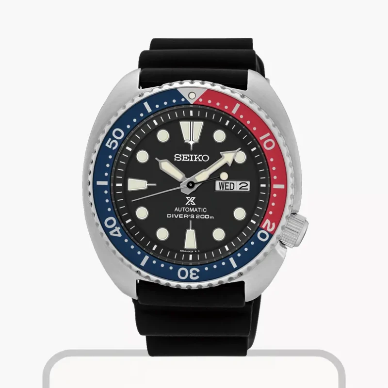 Seiko Prospex Turtle Automatic Pepsi Bezel Men's Watch- SRPE95K1
